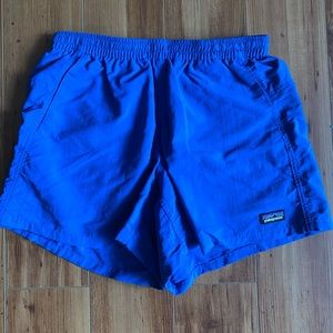 blue Patagonia shorts
